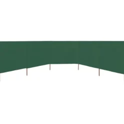 5-panels læsejl 600x160 cm stof grøn - Læsejl - Læskærm - Home & Living