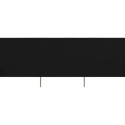 3-panels læsejl 400x160 cm stof sort - Læsejl - Læskærm - Home & Living