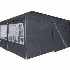 Party Telt Anthracit & Hvid - Rummeligt 400x400 cm | Farve: Anthracit & Hvid | Størrelse: 400x400x266 cm