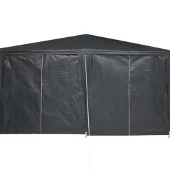 Party Telt Anthracit & Hvid - Rummeligt 400x400 cm | Farve: Anthracit & Hvid | Størrelse: 400x400x266 cm