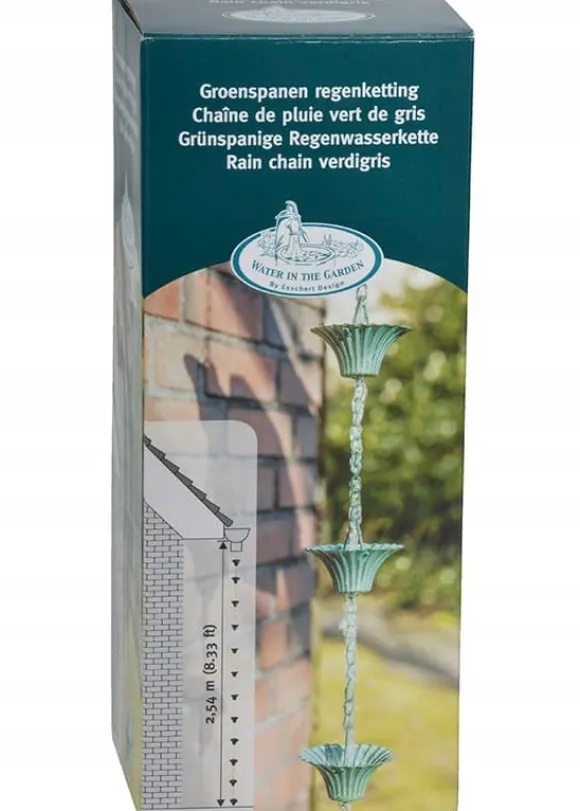 Patina tagrendekæde til regnvand