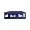 Pavilion Blue, 25 x 25 mm og de krydsede 20 x 10 mm rør i den øverste sektion sikrer, at dette havetelt er holdbart og, med den rette pleje, vil ho