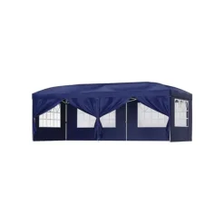 Pavilion Blue, 25 x 25 mm og de krydsede 20 x 10 mm rør i den øverste sektion sikrer, at dette havetelt er holdbart og, med den rette pleje, vil ho