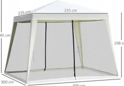 Pavilion 3X3 G1015 HVID MED MYGGENET