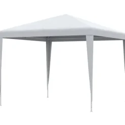 Pavillon 2,7×2,7 m vandafvisende og vinterfast, hvid