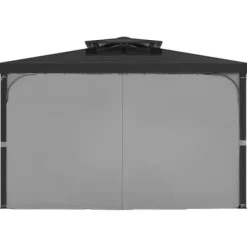 Pavillon Gardiner, 283x340x203.5 cm, Grå, Polyester