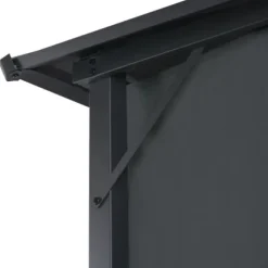Pavillon med gardin aluminium 3 x 3 m sort - Pavillon - Pavilloner - Home & Living