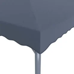 Pavillon med LED-lyskæder - Elegante udendørs solskærm | Farve: Antracitgrå | Størrelse: 400x300 cm