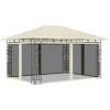 Pavillon med myggenet - Havenytelse | Farve: Creme | Størrelse: 4x3x2,73 m