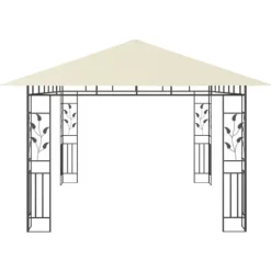 Pavillon med myggenet - Havenytelse | Farve: Creme | Størrelse: 4x3x2,73 m