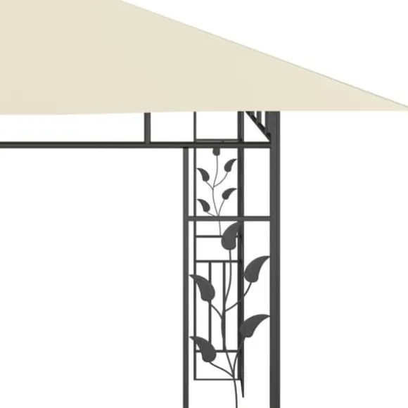 Pavillon med myggenet - Havenytelse | Farve: Creme | Størrelse: 4x3x2,73 m