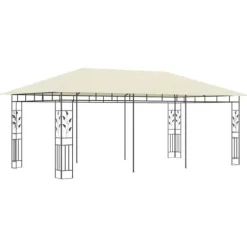 Pavillon med myggenet 6x3x2,73 cm cremefarvet - Pavillon - Pavilloner - Home & Living