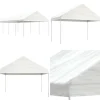 Pavillon med tag 8,92x4,08x3,22 m polyethylen hvid - Pavillon - Pavilloner - Home & Living