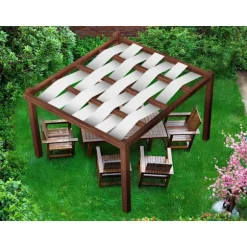 Pavillon vandtæt bælte 0,4x5 Grå