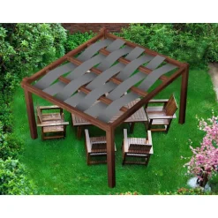 Pavillon vandtæt bælte 0,5x5 Grå