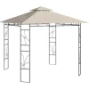 Pavillon 3x3 m - Stabilt udendørstelt til fester og picnics | Farve: Creme | Størrelse: 3x3x2,7 m