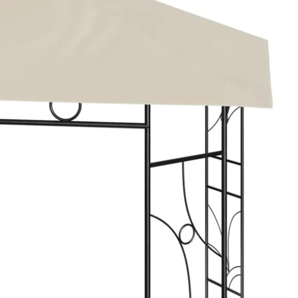 Pavillon 3x3 m - Stabilt udendørstelt til fester og picnics | Farve: Creme | Størrelse: 3x3x2,7 m