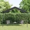 Pavillon 3x3 m i stål og vandafvisende stof | Farve: Antracitgrå