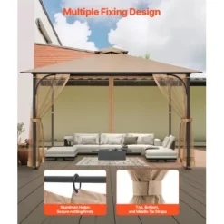 Pavillonnet, 275x340x220 cm, Khaki, Netgardin