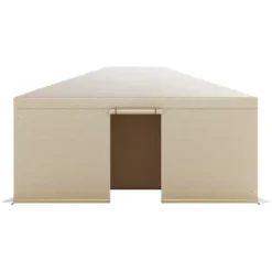 Pavillonovertræk 3,68x4,9 m Beige, PE-materiale, vejrbestandig opbevaring