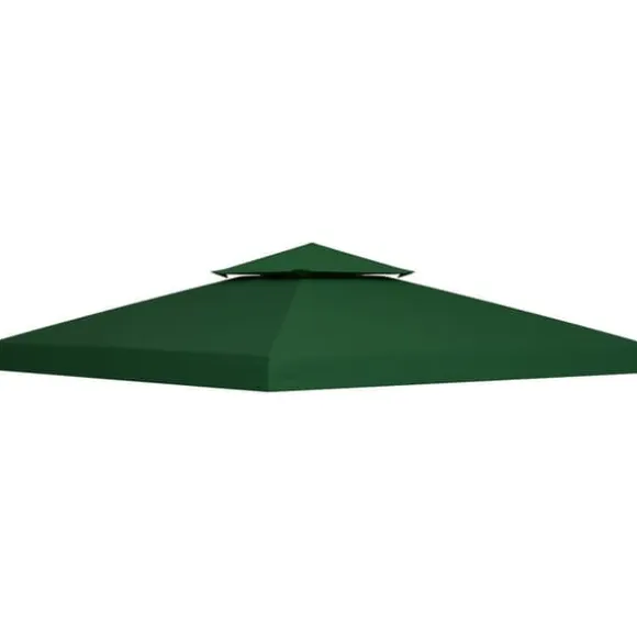 Pavillontag 3x3 m, erstatningstag i polyester, vandafvisende, kulgrå