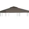 Pavillontopdække 2-lags 3x3 m - Vandafvisende baldakin | Farve: Gråbrun | 310 g/m²