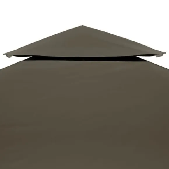 Pavillontopdække 2-lags 3x3 m - Vandafvisende baldakin | Farve: Gråbrun | 310 g/m²