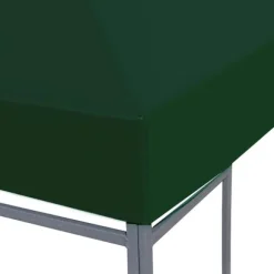 Pavillontopdække 3x3 m - Vandresistent polyester | Farve: Grøn | 310 g/m²