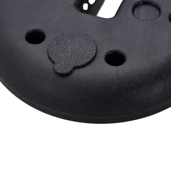 Pavillonvægt, fyldbar op til 5 kg, HDPE, sort, Ø25x6 cm