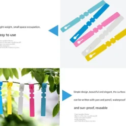 300pcs planteetiketter plantetræetiketter udendørs vandtæt plastfolie hængende planteskole haveetiketter bunkemarkører genanvendelige