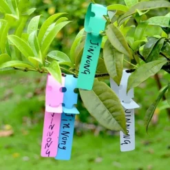 300pcs planteetiketter plantetræetiketter udendørs vandtæt plastfolie hængende planteskole haveetiketter bunkemarkører genanvendelige