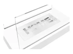 Pejs HOME bio-pejs hvid mat økologisk pejs ethanol pejs 36 cm x 18 cm x 22 cm Brænder med TÜV sikkerhedscertifikat