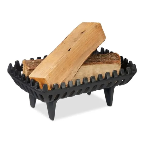 Pejsrist, 15x37x26 cm, Sort, Støbejern