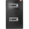 Pengeskab, 4,5 cu.ft, 70x42x38 cm, Sort, Stål