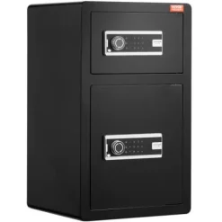 Pengeskab, 4,5 cu.ft, 70x42x38 cm, Sort, Stål