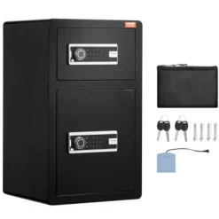 Pengeskab, 4,5 cu.ft, 70x42x38 cm, Sort, Stål