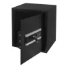 Pengeskab - Elektronisk digital kodelås - Intelligent alarm - Nødnøgler - Tredobbelt tyverisikringslås - 38×31×45 cm - CE-certificeret - Sort