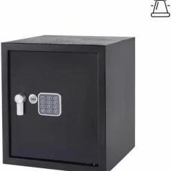 Pengeskab med elektronisk lås Yale Sort 40 L 39 x 35 x 36 cm Rustfrit stål