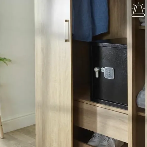 Pengeskab med elektronisk lås Yale Sort 40 L 39 x 35 x 36 cm Rustfrit stål