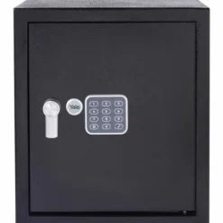 Pengeskab med elektronisk lås Yale Sort 40 L 39 x 35 x 36 cm Rustfrit stål
