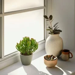 Pengetræ - 2 stk. - Crassula ovata 'Gollum' - Højde 15-25 cm - Potte 12 cm