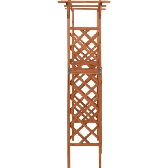 Pergola med låge - Havepergola i massivt grantræ | Størrelse: 116x40x204 cm