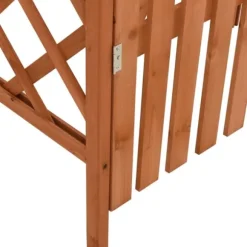 Pergola med låge - Havepergola i massivt grantræ | Størrelse: 116x40x204 cm