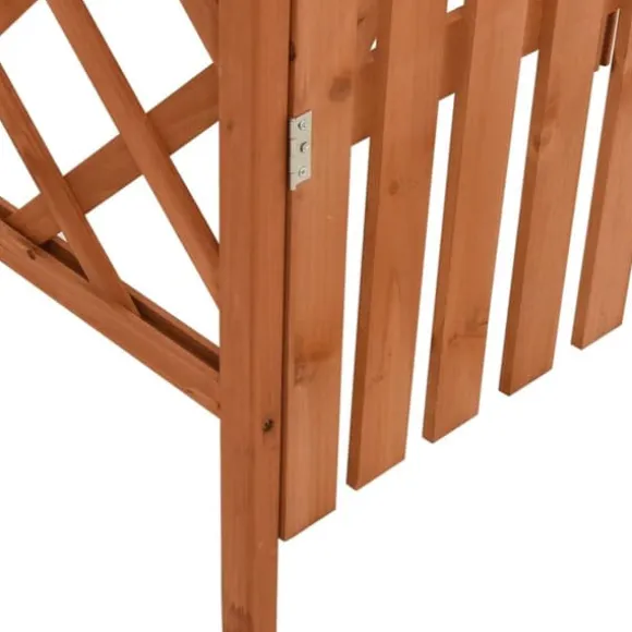 Pergola med låge - Havepergola i massivt grantræ | Størrelse: 116x40x204 cm
