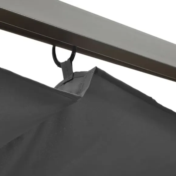 Pergola med sammenrulleligt tag 3x3 m 180 g/m² antracitgrå - Pergola - Pergolaer - Home & Living