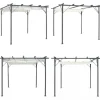 Pergola med tilbagetrækkeligt tag 3x3 m stål cremefarvet - Pergola - Pergolaer - Home & Living