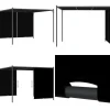 Pergola tilbagetrækkeligt tag 3x3 m antracitgrå - Pergola - Pergolaer - Home & Living