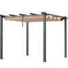 Pergola, 297x297x230 cm, Beige, Aluminium