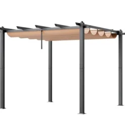 Pergola, 297x297x230 cm, Beige, Aluminium