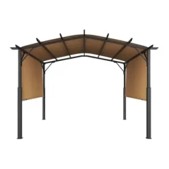 Pergola, 365x305x254 cm, Beige, Metal